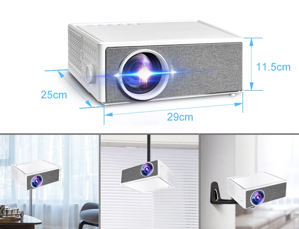 Проектор Everycom E700 PRO 1080P (Alincoo E700 PRO. 14000 люмен) — фото 16