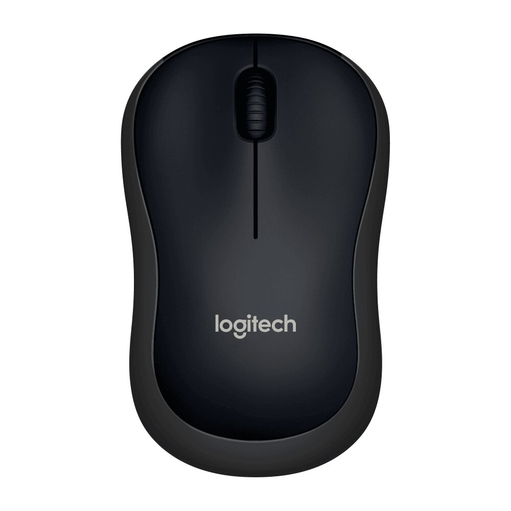 Мышь Logitech B220 черный оптическая (1000dpi) беспроводная USB