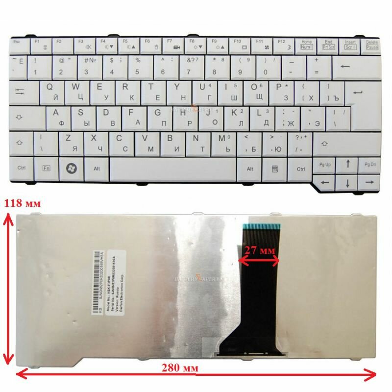 Клавиатура для ноутбука Fujitsu Amilo SA3650 SI3655 V6505 V6515 V6535 V6545 LI3710 PA3575 PI