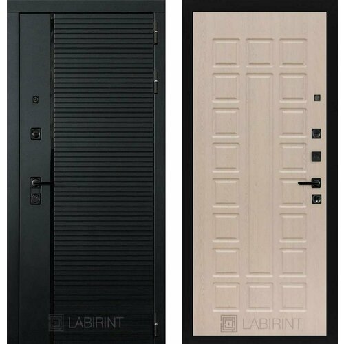 Входная дверь Labirint Piano 04 Беленый дуб 960x2050, открывание левое входная дверь labirint piano 04 венге 960x2050 открывание левое