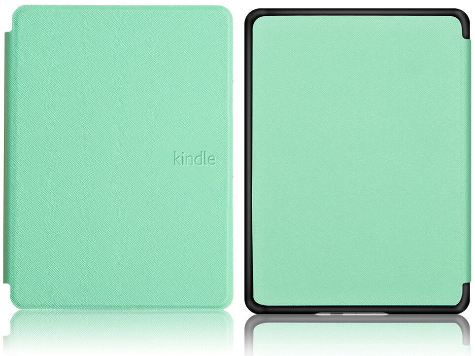 Электронная книга Amazon Kindle PaperWhite 2021 16Gb black Ad-Supported Denim с обложкой ReaderONE PaperWhite 2021 Light Green