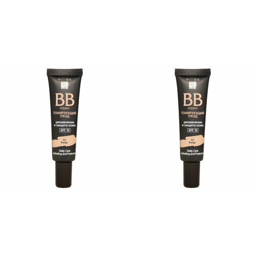 Витэкс, BB-крем Тонирующий уход SPF15 тон 52 Beige, 30 мл,2 штуки витэкс bb крем тонирующий уход spf 15 30 мл 30 г оттенок 53 dark beige