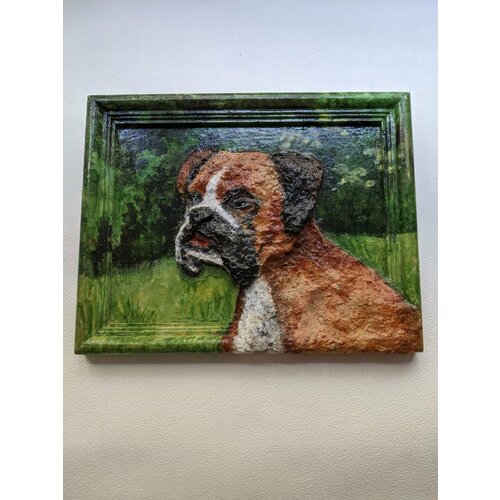 Объемная картина маслом и структурной пастой