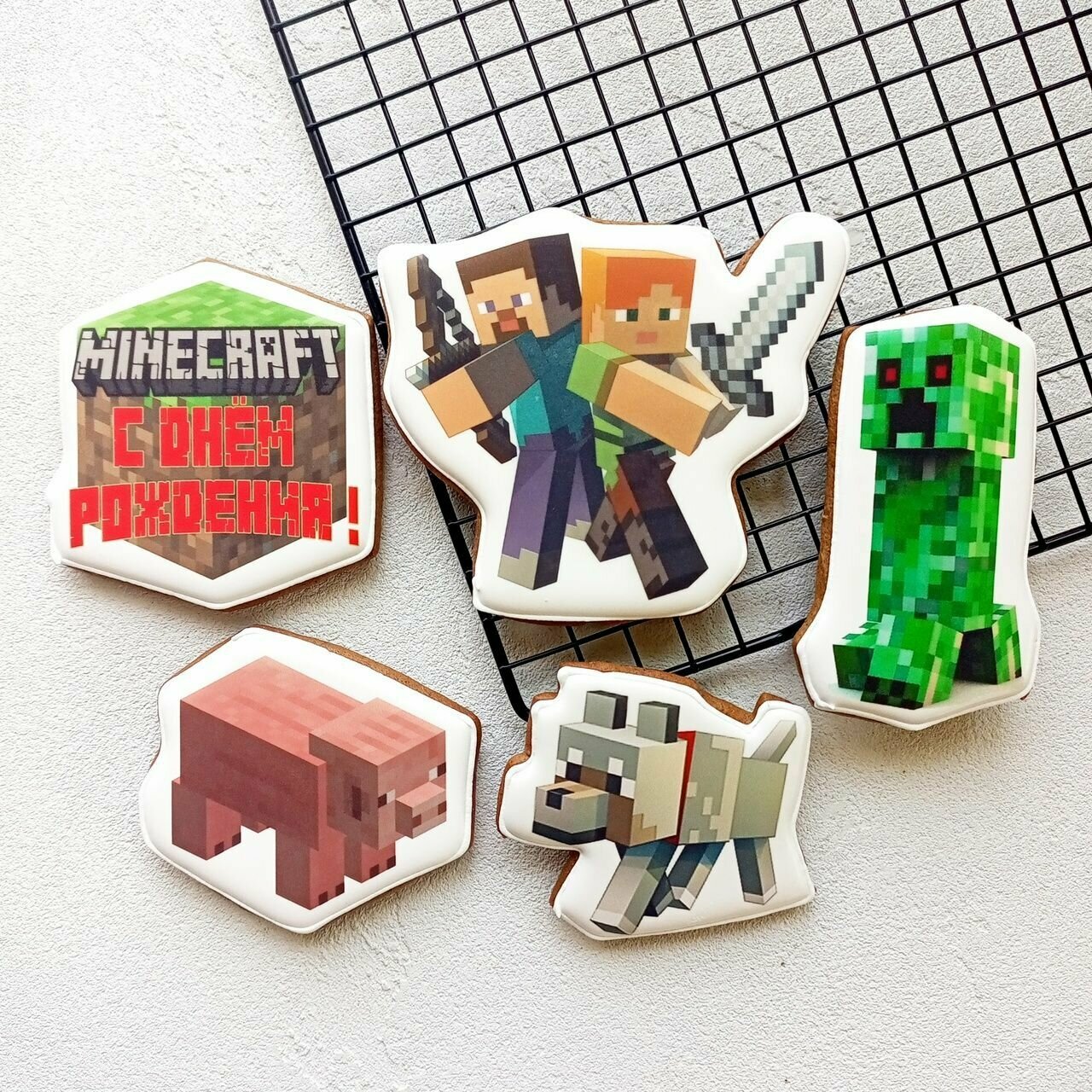 фото Имбирные пряники майнкрафт, пряники minecraft