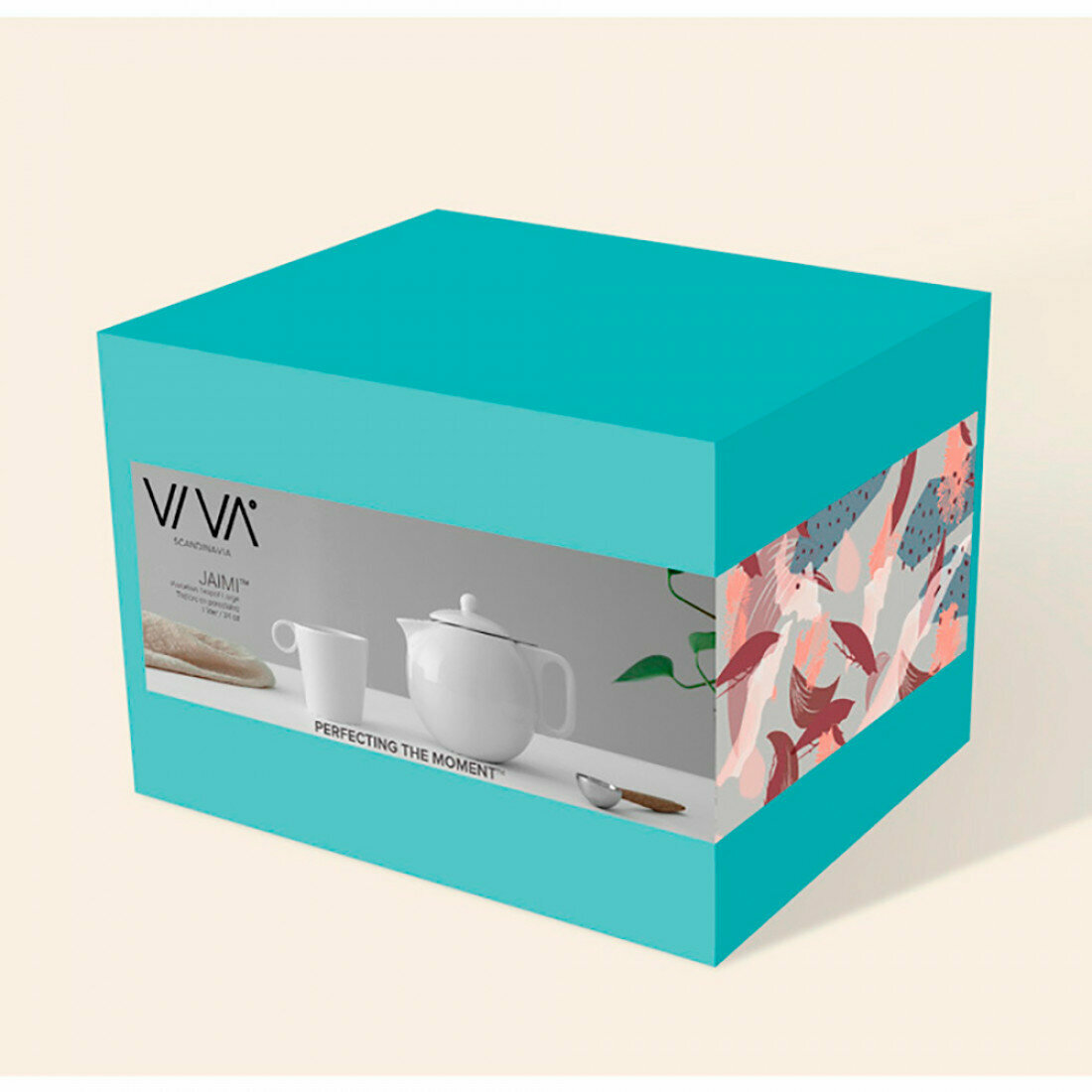 Чайник заварочный с ситечком 900 мл Viva Scandinavia Jaimi кремовый - фото №9