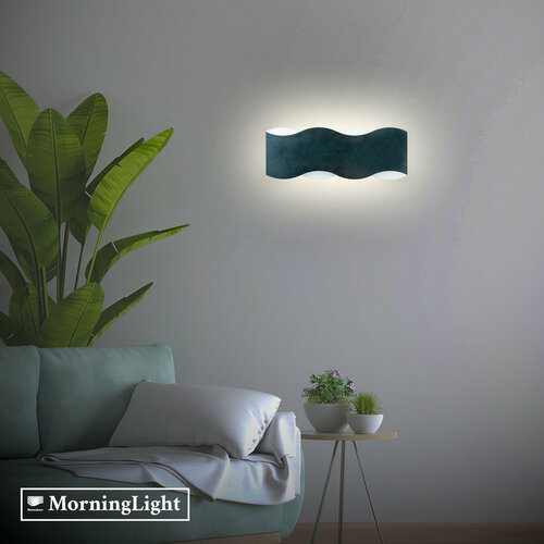 Настенный светодиодный светильник MorningLight Суши, 10 Вт, черный