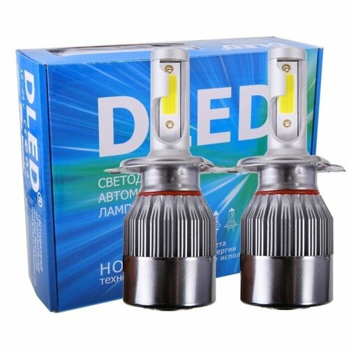 DLED Светодиодная лампа DLED H4, C6 Original, 12V, 6500K, в наборе 2 шт