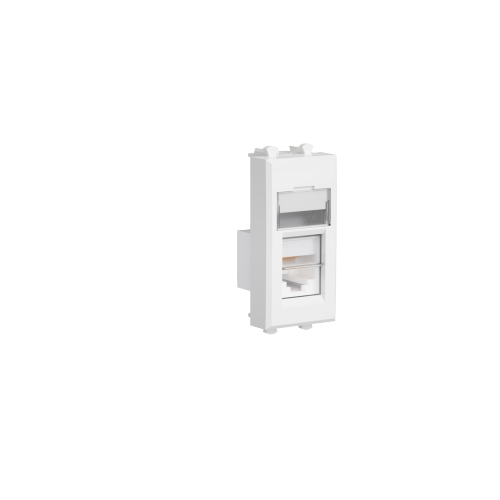 Телефонная розетка встраиваемая DKC Avanti RJ-12 цвет белое облако - фото №2
