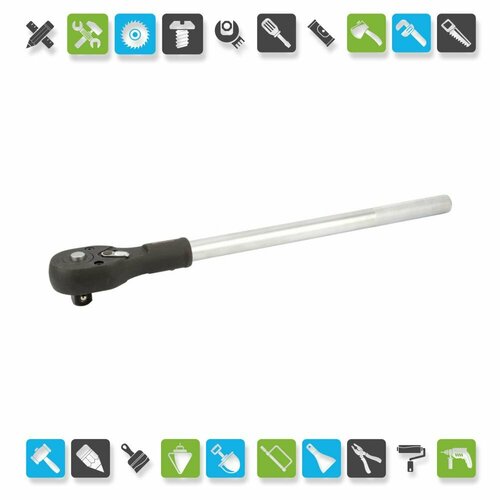 Ключ трещотка 34500мм24 зуб 15град флажковая БМ 638750 5606₽