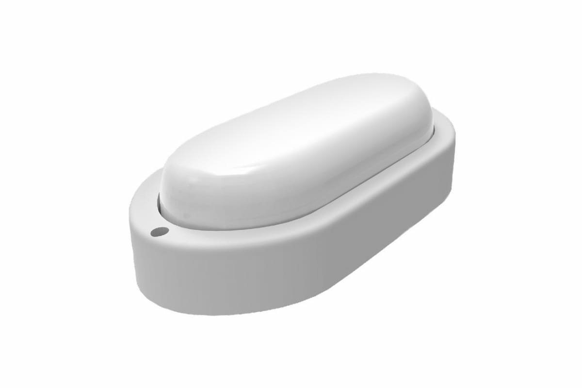 Gauss Светильник ЖКХ Gauss LITE овал 8W 700lm 6500K 200-240V IP65 160*90*46мм белый LED 1/40