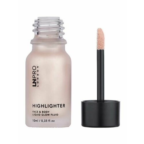 LN PRO жидкий хайлайтер HIGHLIGHTER FACE & BODY LIQUID GLOW FLUID, тон 101 эликсир запечённый хайлайтер для естественного сияния кожи flamingo gloss