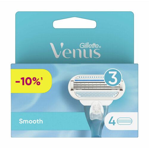 Набор из четырех сменных кассет к бритве Gillette Venus 3 Smooth