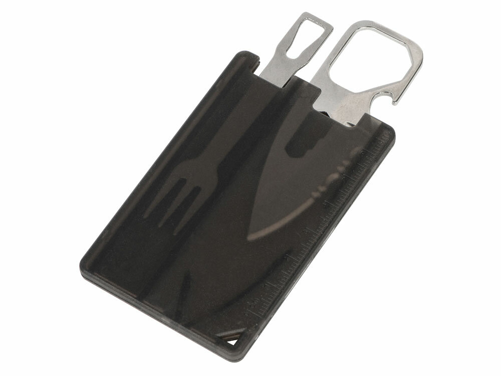 Мультиинструмент с ножом и вилкой «Hungry», туристический, серебристый — фото 1