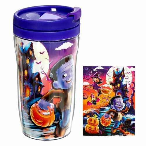 Термостакан с пазлом Сладость или гадость 54 элемента 250 мл 553₽