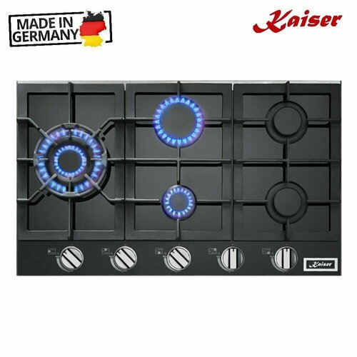 Газовая варочная панель 86х52 см Kaiser Black Glass KCG 9387 Turbo 5959900₽