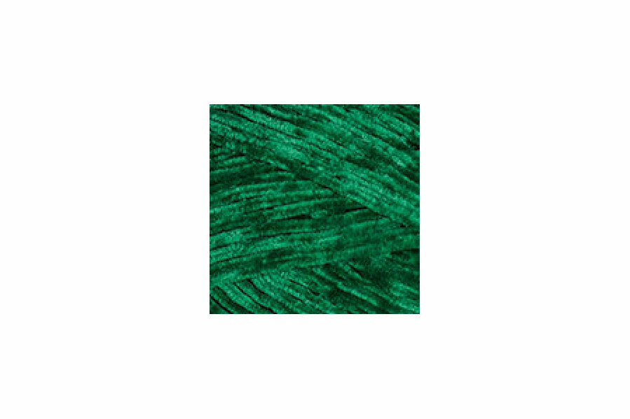 Пряжа YarnArt Velour зеленый (856), 100%микрополиэстер, 170м, 100г, 3шт