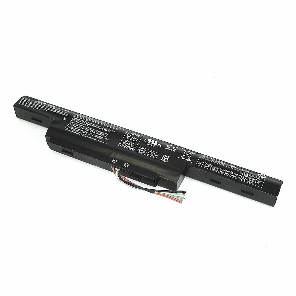 Аккумуляторная батарея для ноутбука Acer Aspire E5-575G (AS16B8J) 10.95V 5600mAh черная , код 058520
