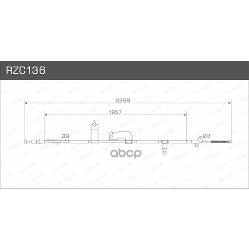 Тросы Стояночного Тормоза, Rzc136, Шт RENZO арт. RZC136