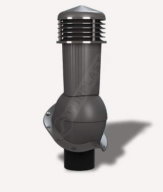 Изображение товара К94 Вентвыход WiroVent Plus неутепленный D125/110мм/H500мм для металлочерепицы Монтеррей, RAL 7024 серый