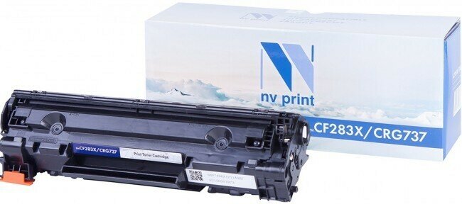 Тонер-картридж NVP NV-CF283X/NV-737 Black (NV-CF283X/737), черный