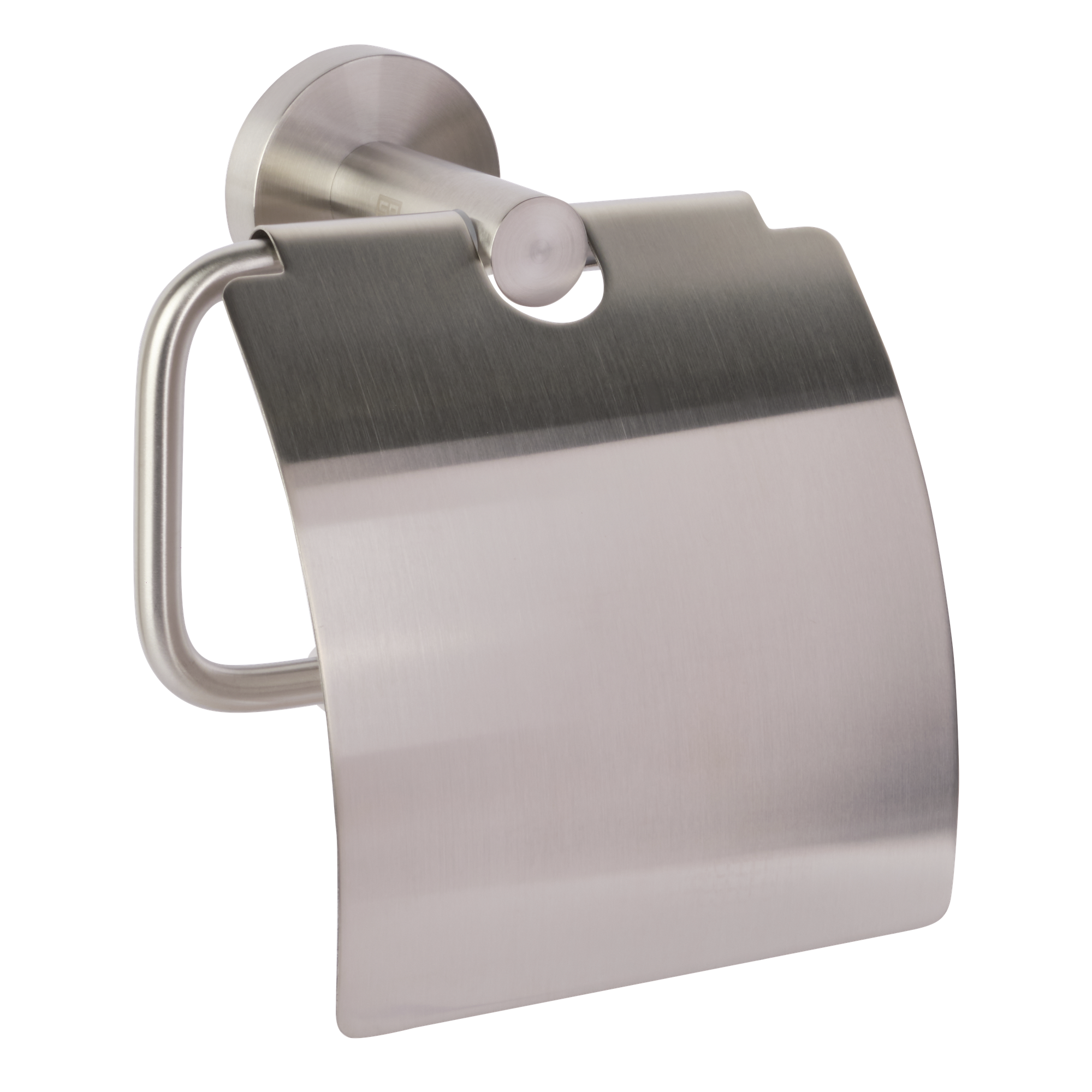 Держатель для туалетной бумаги с крышкой SATO BA001804 серебристый