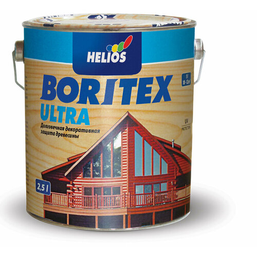 антисептик helios boritex ultra 0 75 дуб Helios Boritex Ultra 2,5 л. №13 Белая