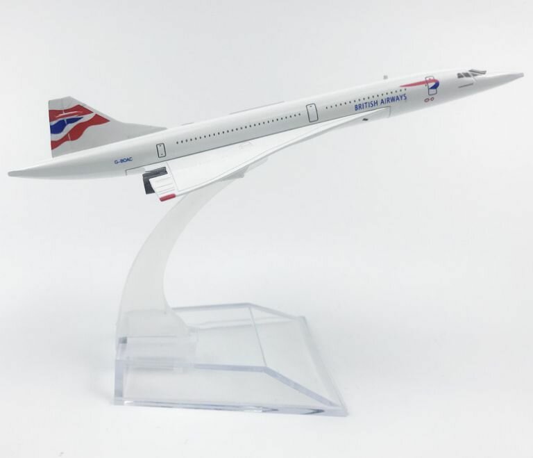 Модель самолета Concorde British Airways / Британские авиалинии - 16см