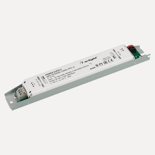 Изображение товара Блок питания ARV-SP24030-LONG-PFC-A (24V, 1.25A, 30W) (Arlight, IP20 Металл, 5 лет) 031104