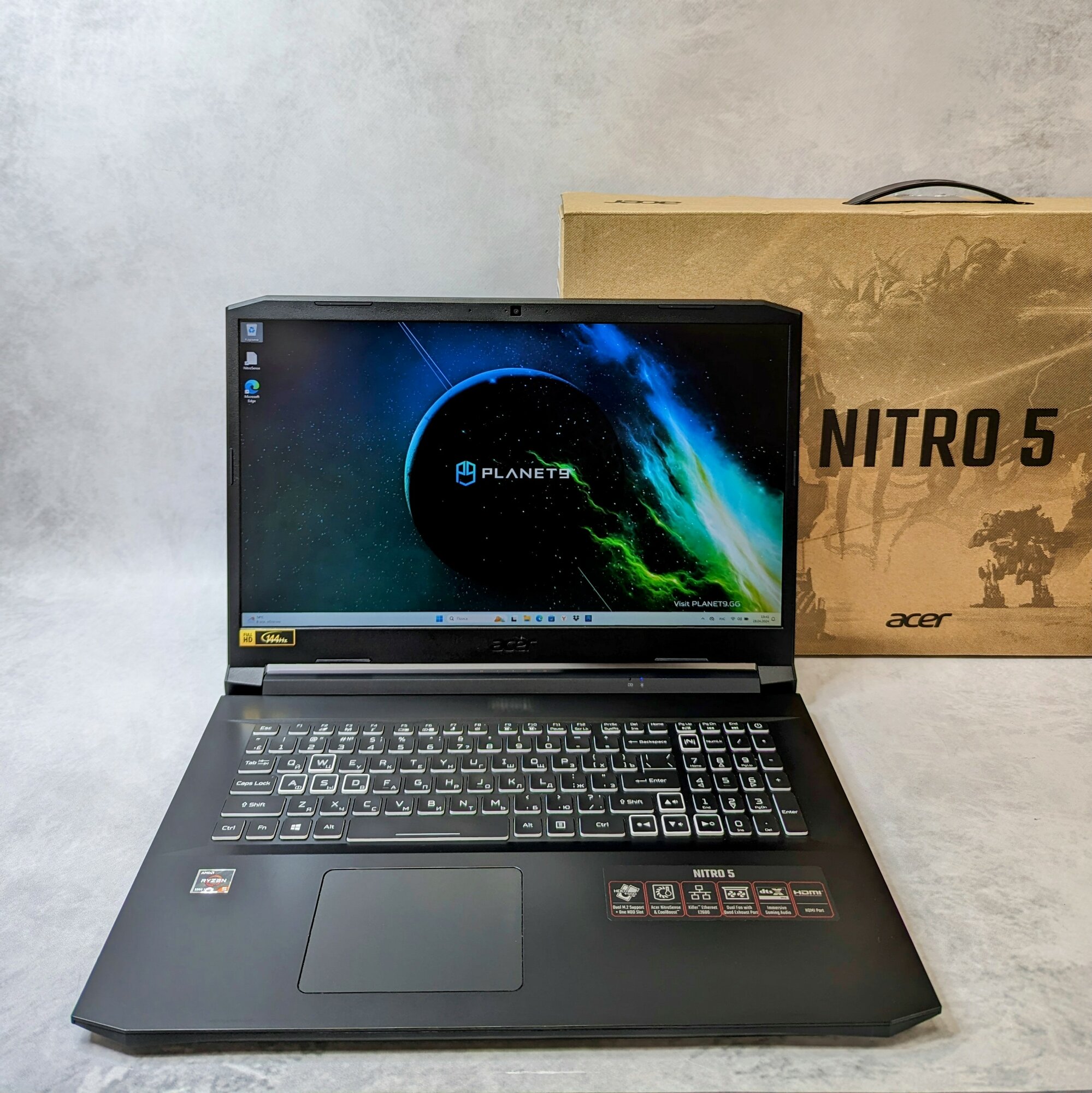 Игровой ноутбук 17.3" Acer Nitro 5 AN517-41, 512 ГБ, Ryzen 5 5600H, RAM 16 ГБ, GeForce RTX 3060 6 ГБ