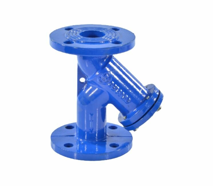 фото Фильтр магнитный Benarmo Ду100 Ру16 фланцевый, Y-образный, со сливной пробкой, корпус - чугун