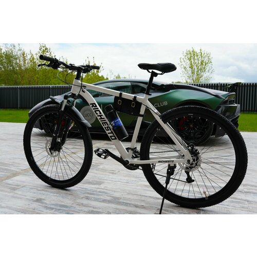 Велосипед горный RICHIESTO 26 21s Алюминиевая рама 19 Взрослый Спортивный Унисекс белый 25900₽