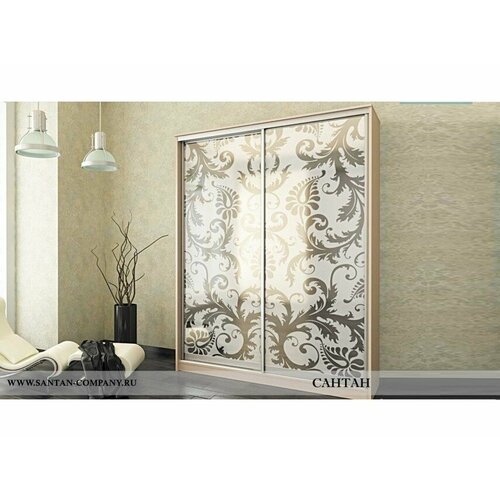 Шкаф-купе Оптима №5 1,2-2 зеркало пескоструй