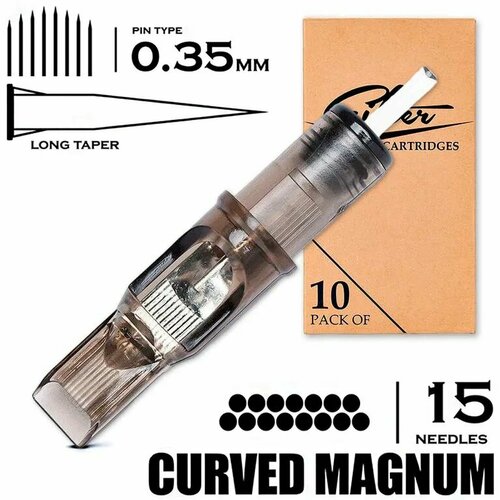 Тату картриджи EZ FILTER Curved Magnum 15CMLT/0.35 (1215cm) 10шт
