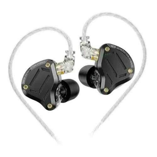 Наушники KZ ZS10 Pro 2 черные с микрофоном 6999₽