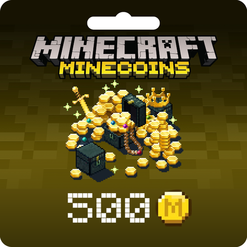 500 MineCoin Игровая валюта Minecraft Карта пополнения 22000₽
