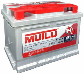 Автомобильный аккумулятор Mutlu SFB M3 6СТ-60 Ah, низкий