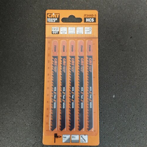 Пилки лобзиковые (дерево/черновой рез) СМТ Италия комплект 5 штук