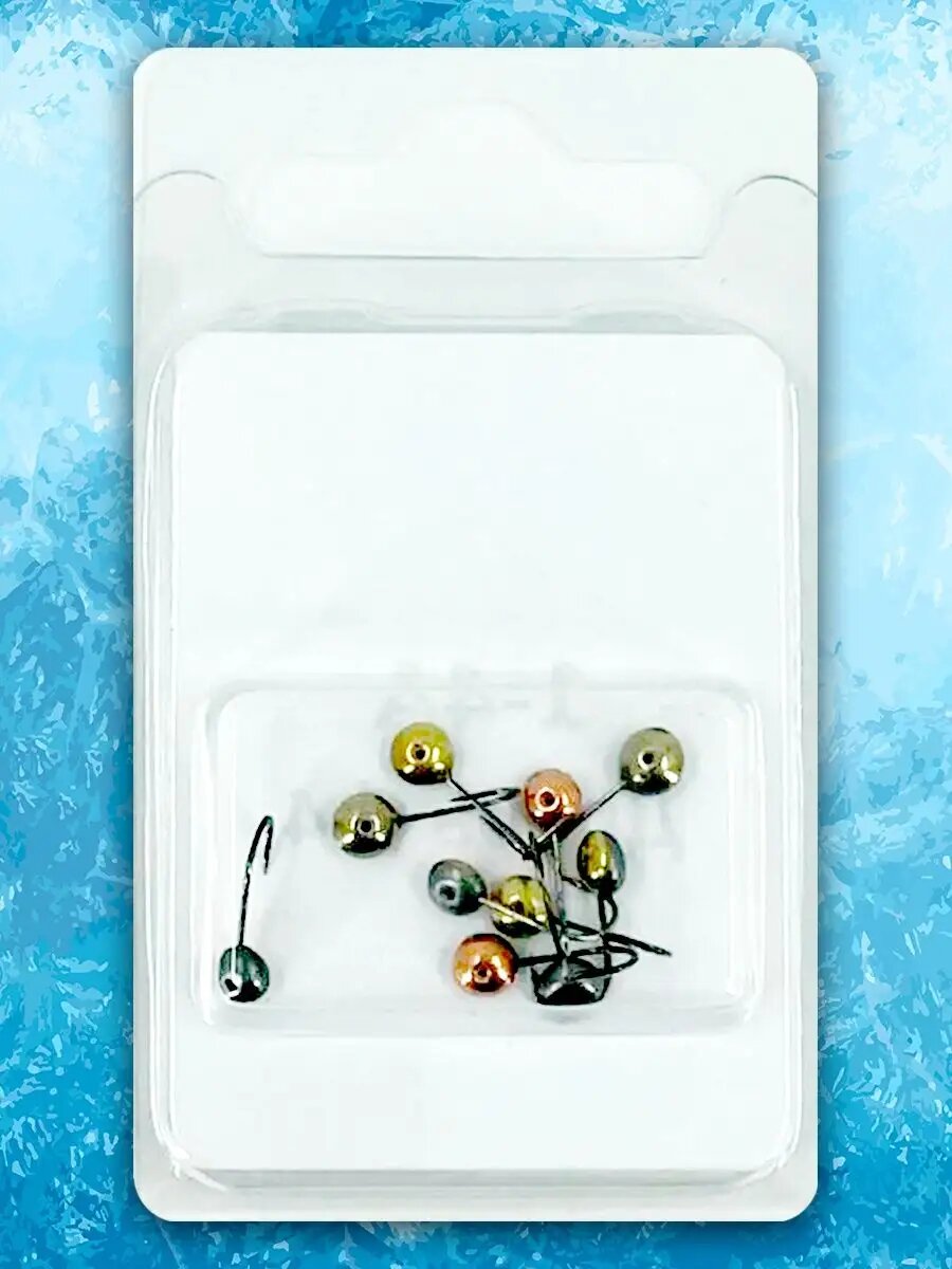 Набор мормышек Fix Bite "Дробь 4", крючок KUMHO №12, 1-4А, 10 штук — фото 1