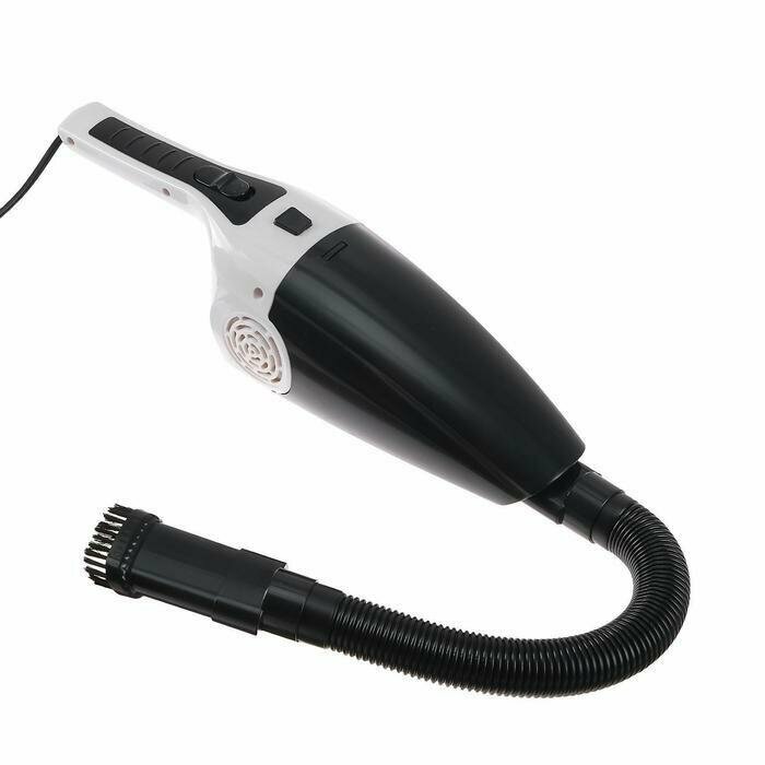 Пылесос автомобильный CARTAGE, 5 насадок, 120 Вт, 12 В, белый, пылесос в машину