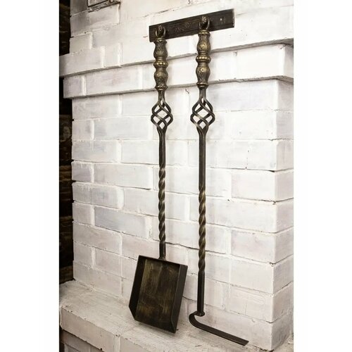 Набор для камина и печи / Каминный набор, кочерга и совок