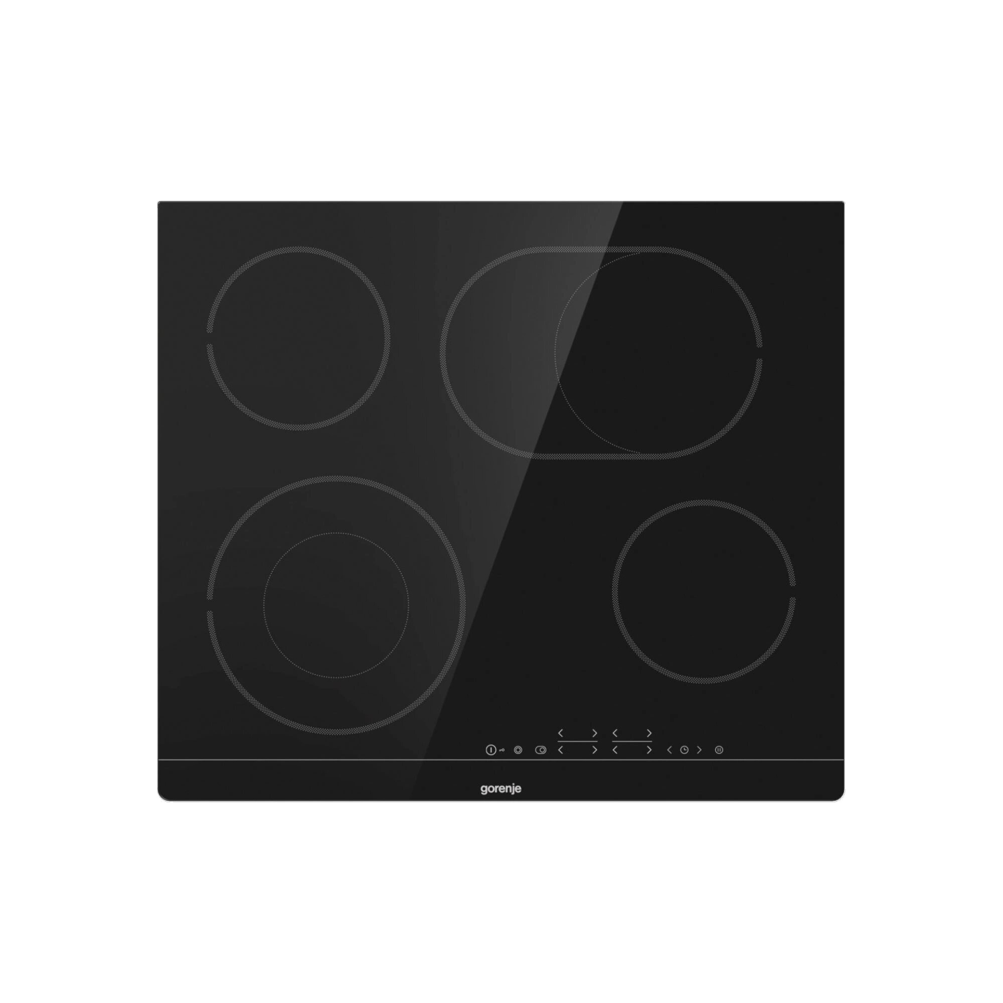 Варочная поверхность Gorenje ECT643BSC черный, независимая установка, стеклокерамика, электрических конфорок 4