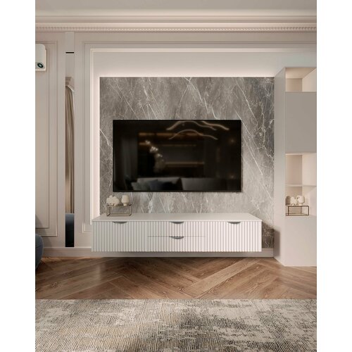 Тумба под телевизор MaxForm 160 x 40 x 30, подвесная с доводчиком