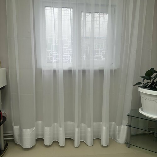 Тюль Сетка Бамбук Полоска Атласная 600240 см 10200₽