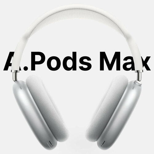 Беспроводные наушники APods Max серебристые 1 штука разъем Lightning 6190₽