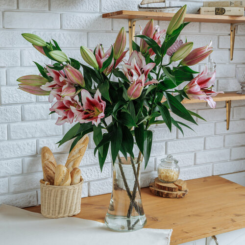 Стеклянная ваза 