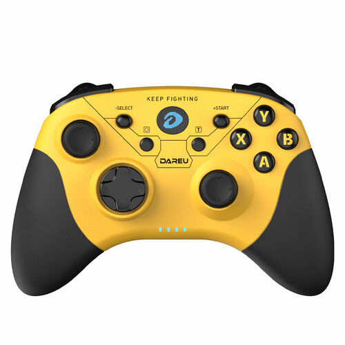 Контроллер игровой беспроводной Dareu H101X Black-Yellow (черный с желтым) желтый, черный