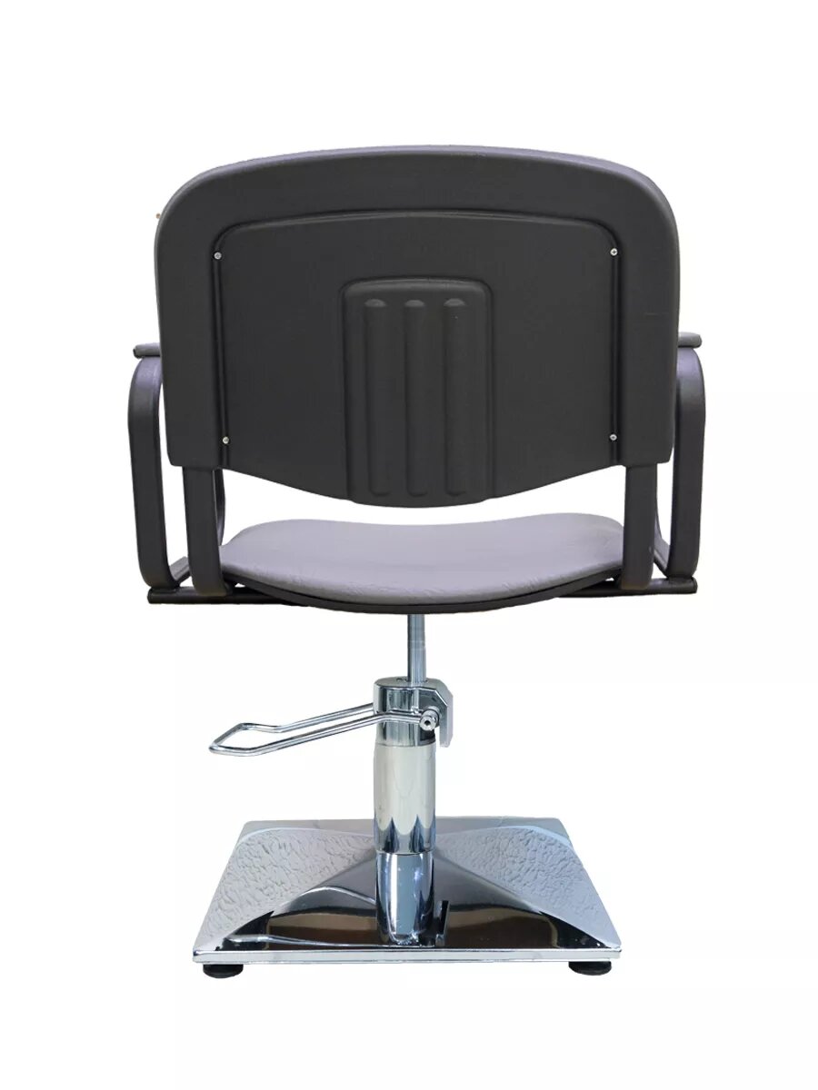 Кресло парикмахерское Kontakt серое на квадрате — фото 1