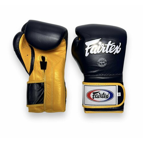 Боксерские перчатки Fairtex BGV9 blue navy yellow 10oz