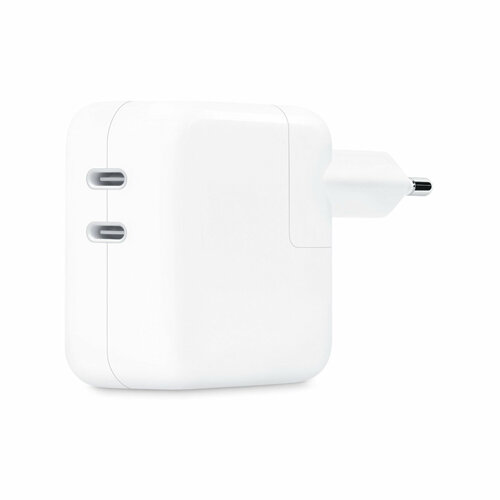 Адаптер Apple 35 Вт Dual USB-C Port Power белый