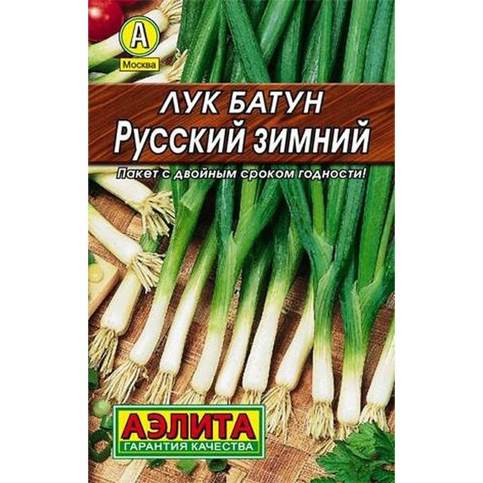 Семена Лук батун Русский зимний многолетние (Аэлита) 1г